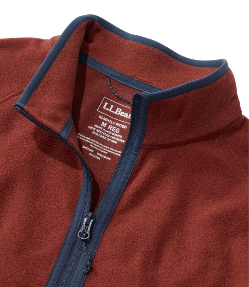 Men's Bean's Access Fleece Jacket, Full-Zip, Carbon Navy, small image number 4