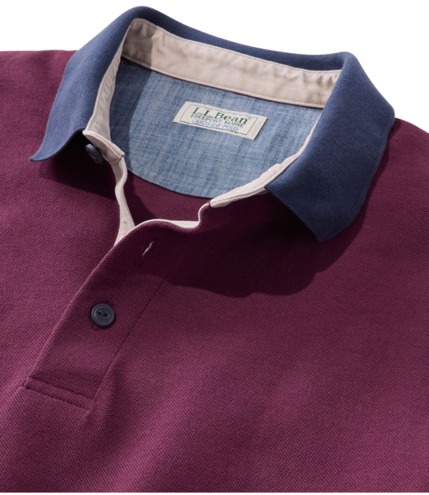 Men's Casco Bay Rugged Polo, Long-Sleeve, Silver Birch, small image number 6