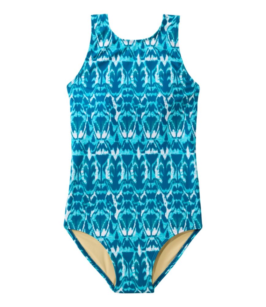 Women's BeanSport Highneck Tanksuit, Print, Classic Teal Batik, small image number 1