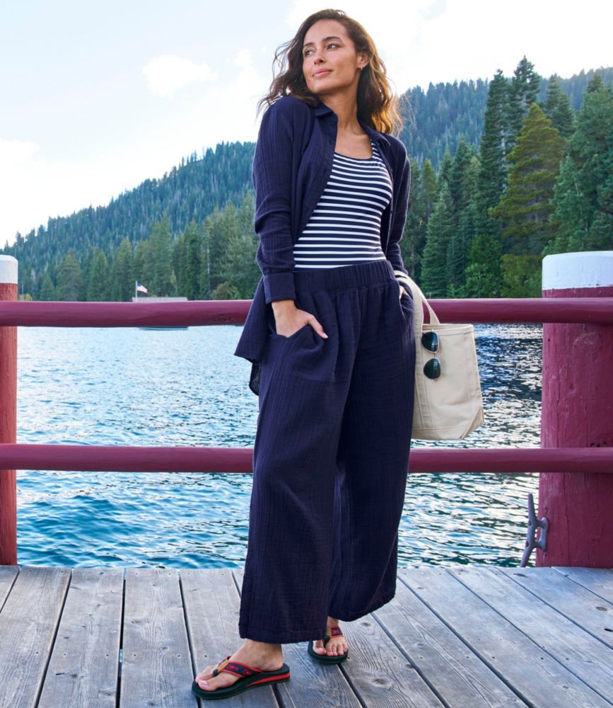 Women's Cloud Gauze Wide-Leg Pants