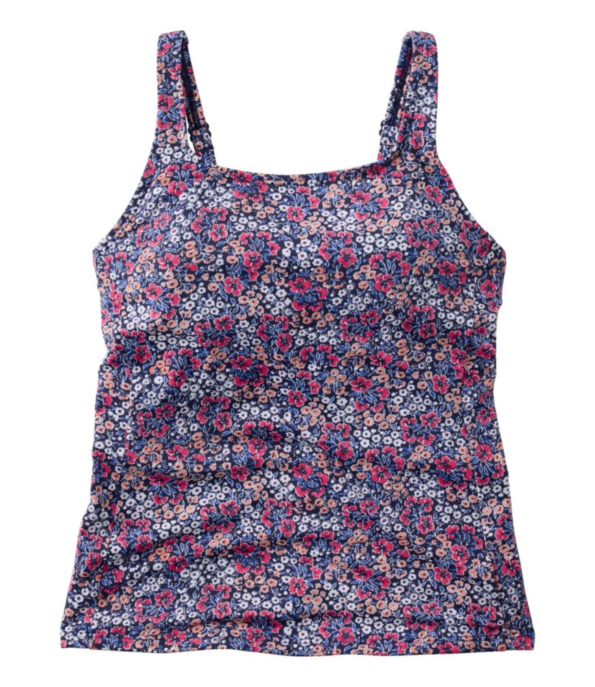 Women's L.L.Bean Coastal Essential Scoop Tankini Top, Print