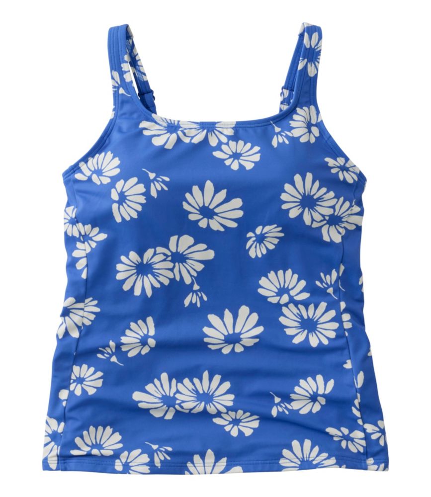 Women's L.L.Bean Coastal Essential Scoop Tankini Top, Print