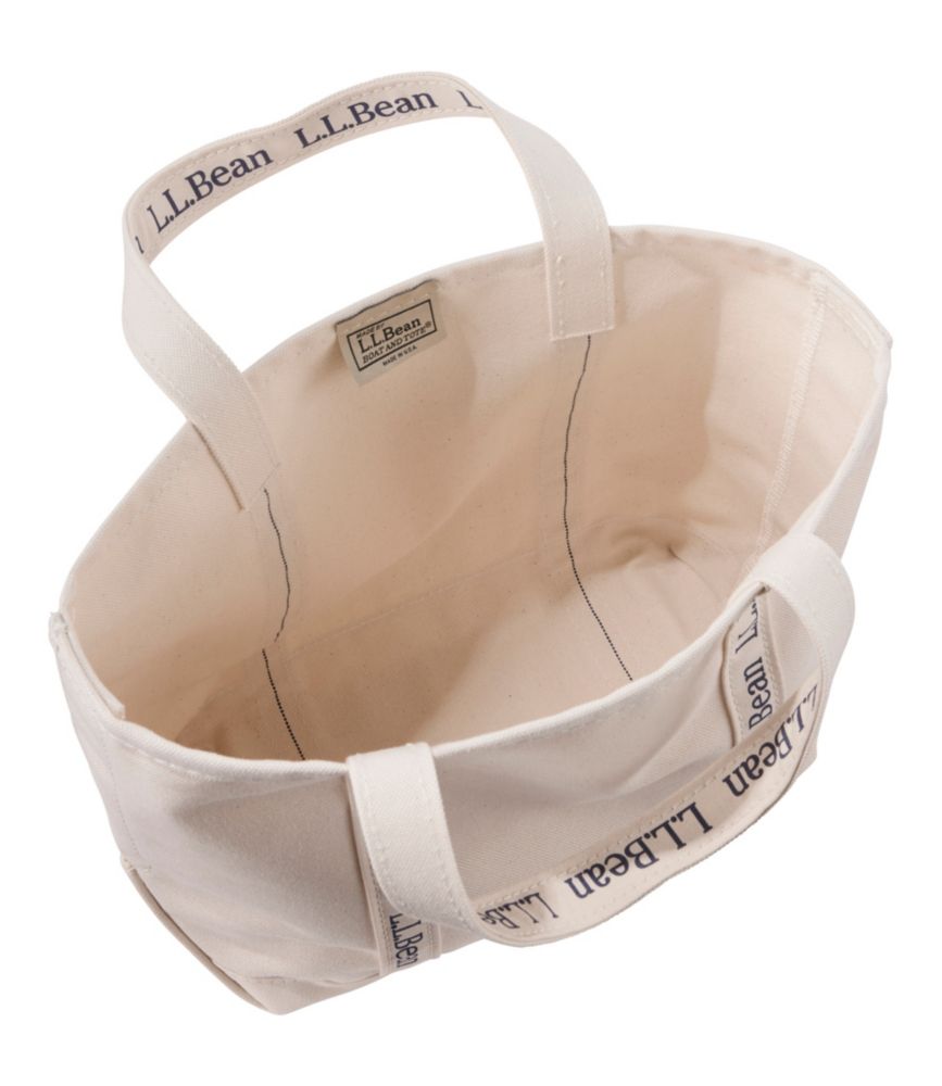 Boat and Tote&reg;, L.L.Bean Logo, Natural/Natural w/ Classic Navy Logo, small image number 3