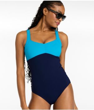 Women's Shaping Sweetheart Tanksuit, Colorblock, New