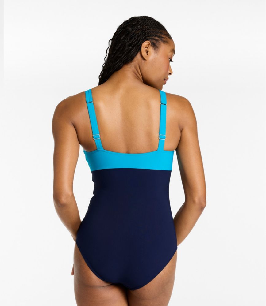 Women's Shaping Sweetheart Tanksuit, Colorblock