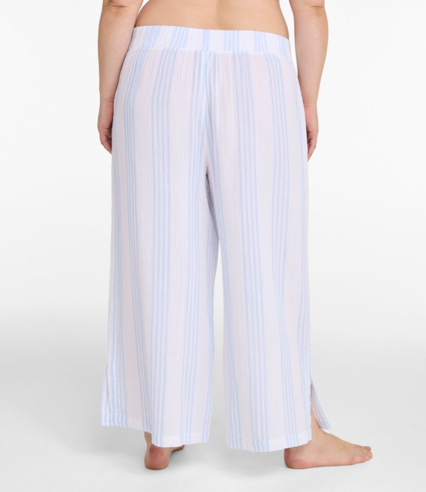 Women's Cloud Gauze Wide-Leg Pants, Stripe