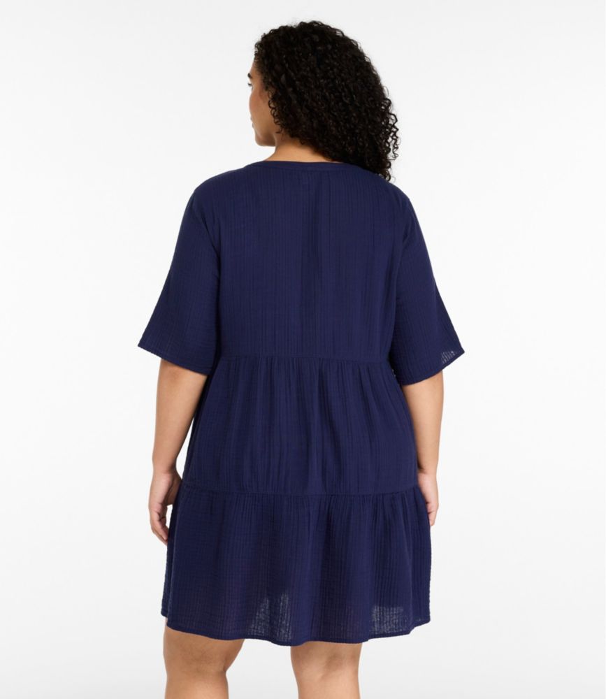 Women's Cloud Gauze Cover-Up Tiered Dress