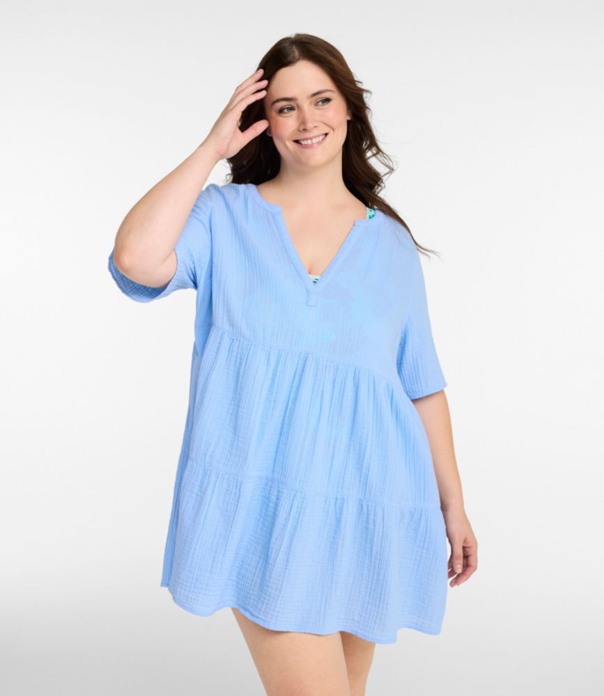 Women's Cloud Gauze Cover-Up Tiered Dress