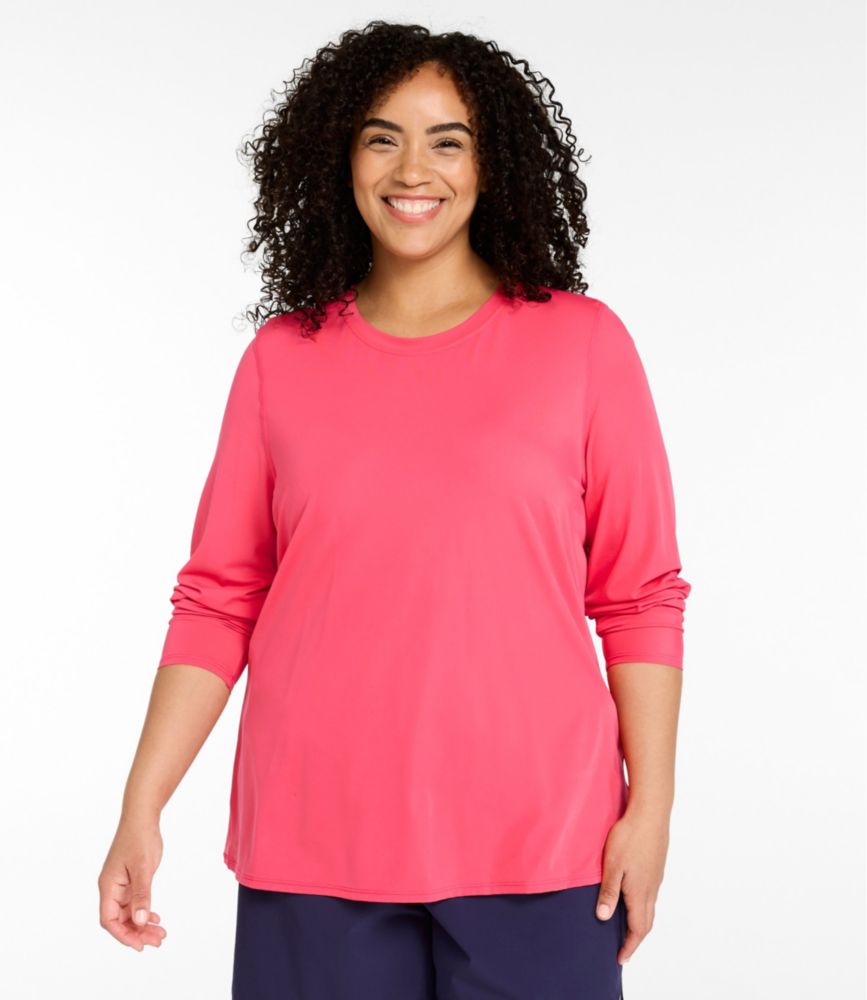Women's SunSmart&reg; UPF 50+ SunShirt, Long Sleeve, Ruby Coral, small image number 2