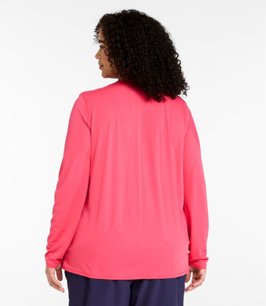 Women's SunSmart&reg; UPF 50+ SunShirt, Long Sleeve, Ruby Coral, small image number 3