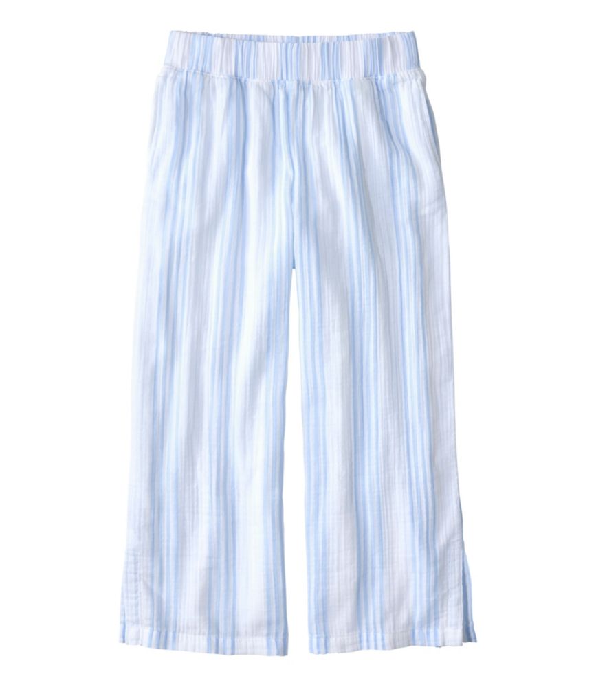 Women's Cloud Gauze Wide-Leg Pants, Stripe