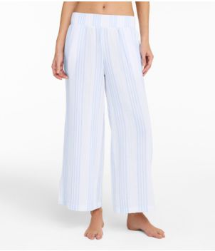 Women's Cloud Gauze Wide-Leg Pants, Stripe