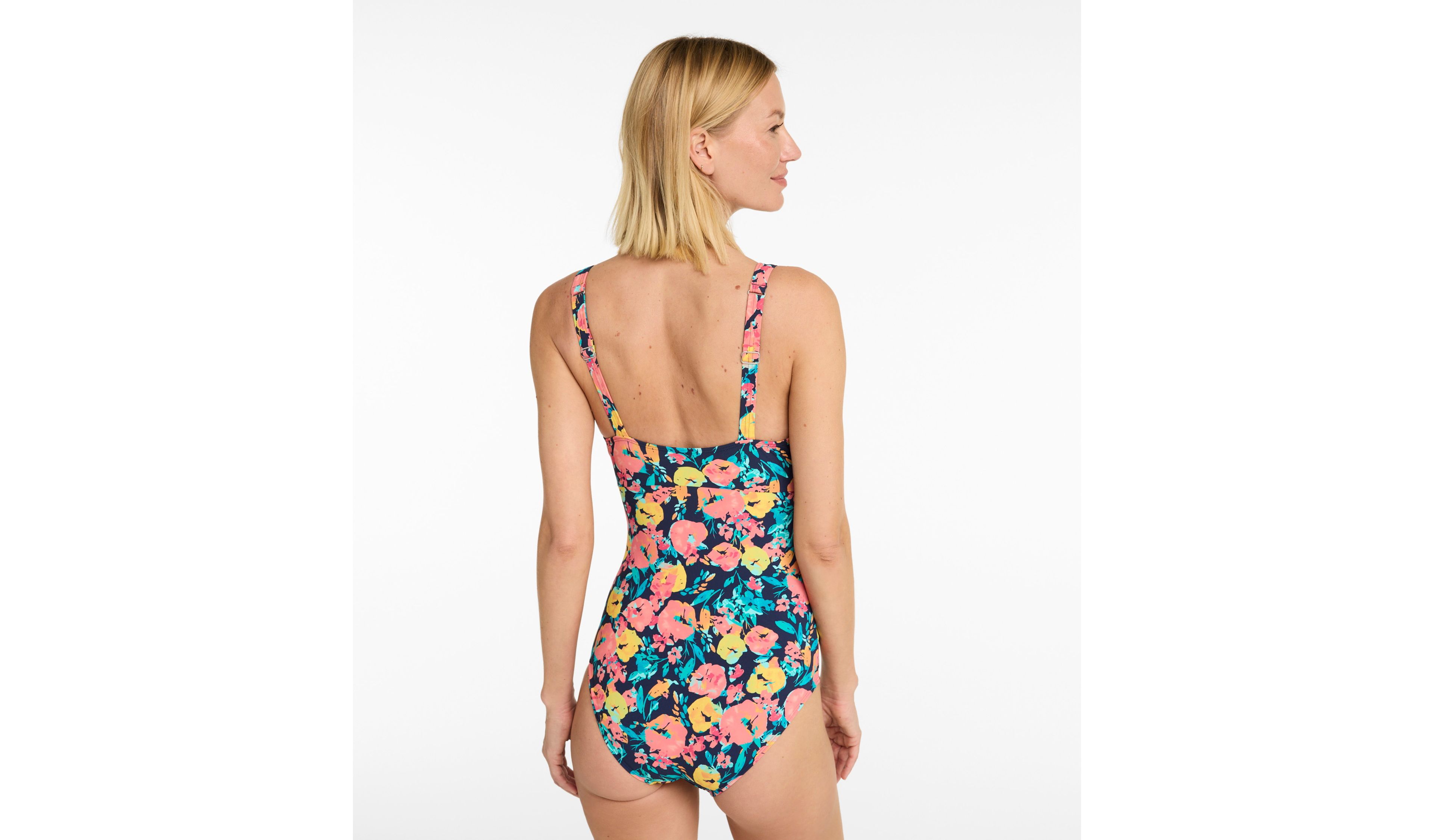 Women's Shaping Swimwear, Sweetheart Tanksuit Print