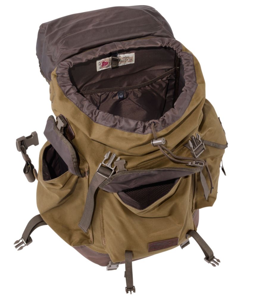 Continental Rucksack, Waxed Canvas, Dark Khaki, small image number 3