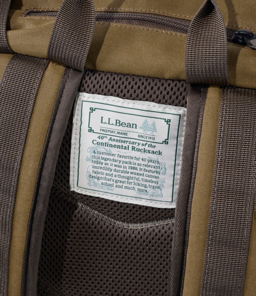 Continental Rucksack, Waxed Canvas