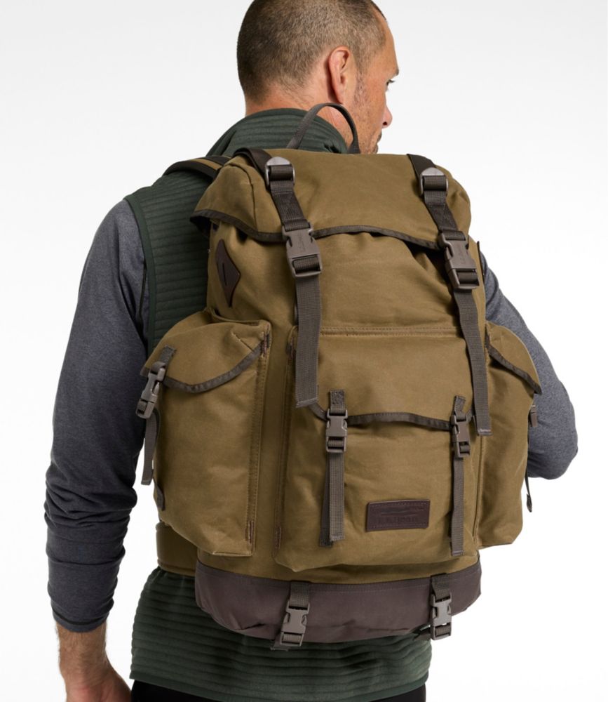 Continental Rucksack, Waxed Canvas