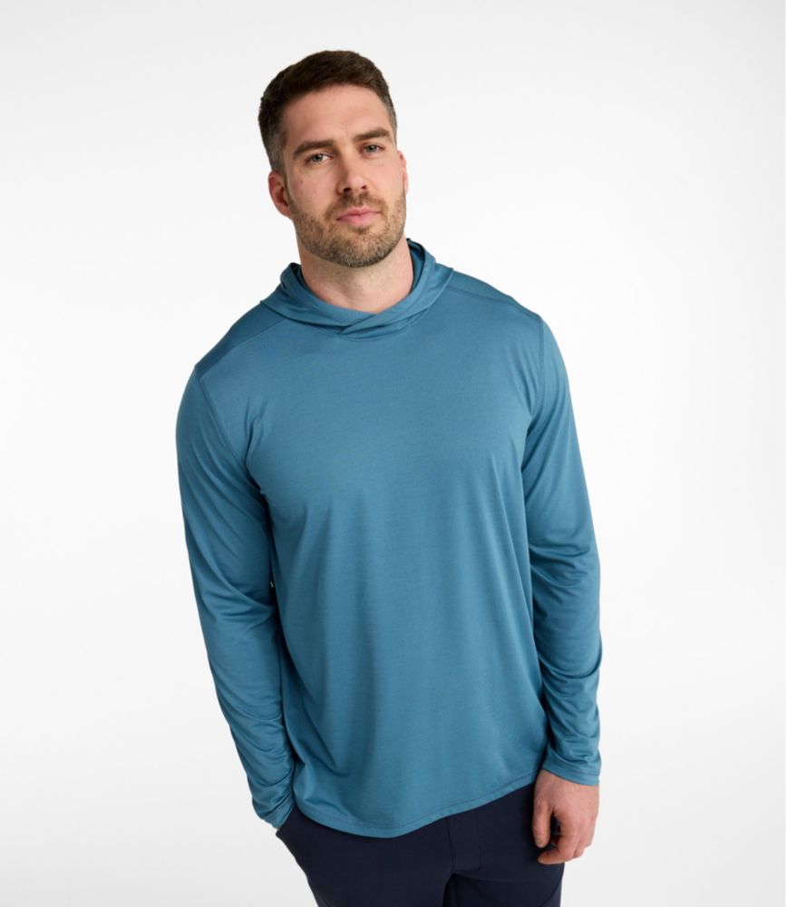 Men's Bold Coast Lifestyle Tee, Long-Sleeve Hooded, Pewter, small image number 4