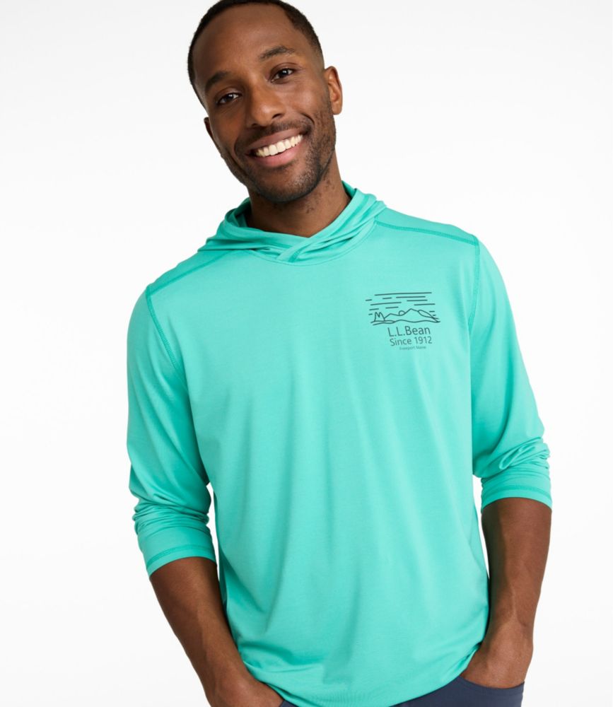 Men's Bold Coast Lifestyle Tee, Long-Sleeve Hooded Graphic