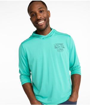 Men's Bold Coast Lifestyle Tee, Long-Sleeve Hooded Graphic, New