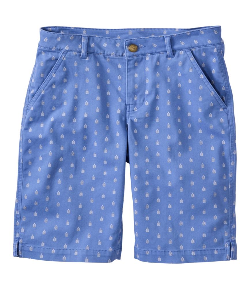 Women's Comfort Stretch Shorts, Chino Bermudas 9" Print