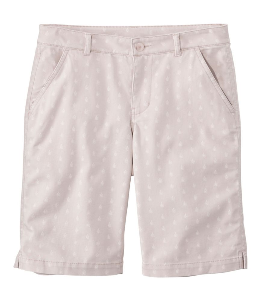 Women's Comfort Stretch Shorts, Chino Bermudas 9" Print