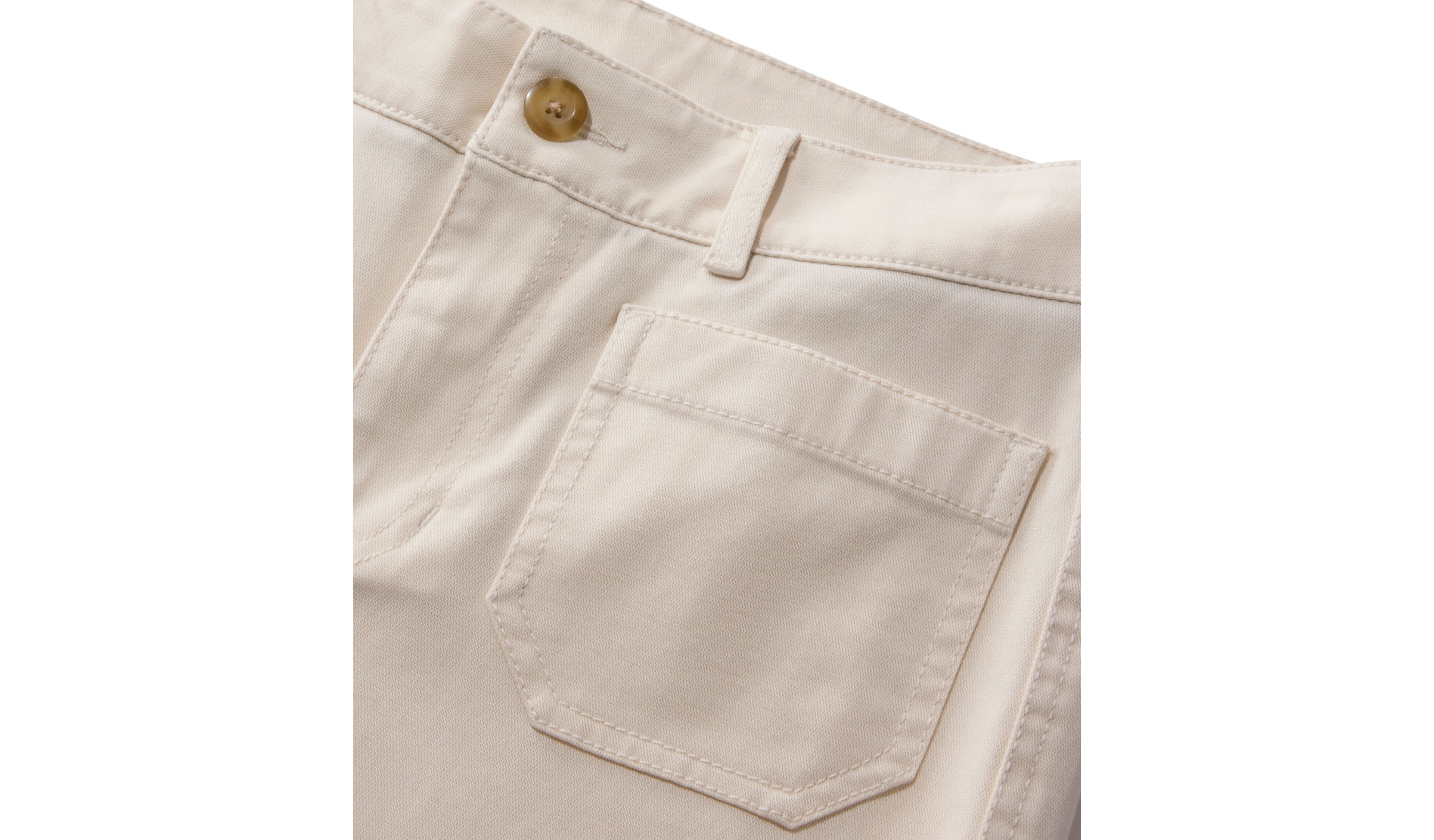 Women's Comfort Stretch Patch Pocket Pants, Mid-Rise Wide Straight-Leg Chino