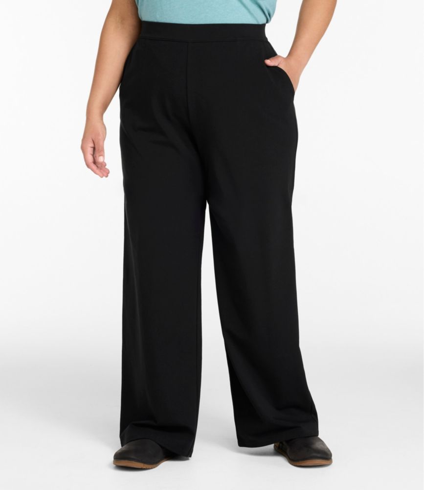 Women's Perfect Fit Pants, Wide Straight-Leg, Coffee Bean, small image number 2