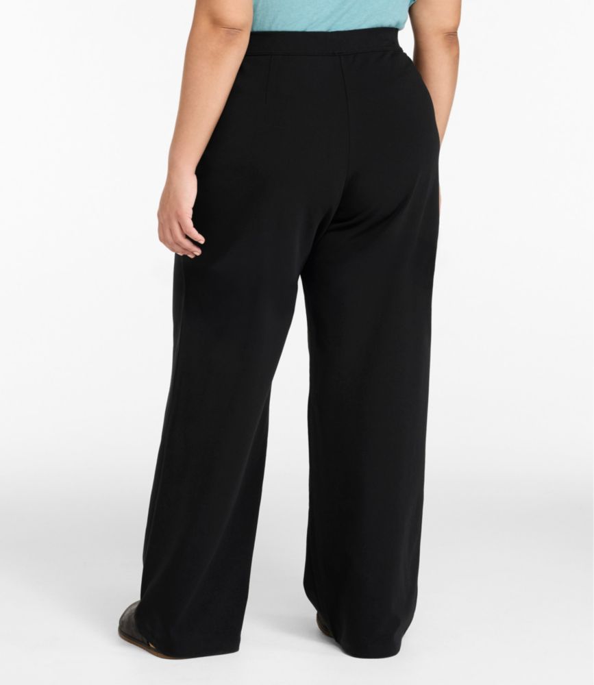 Women's Perfect Fit Pants, Wide Straight-Leg, Coffee Bean, small image number 3