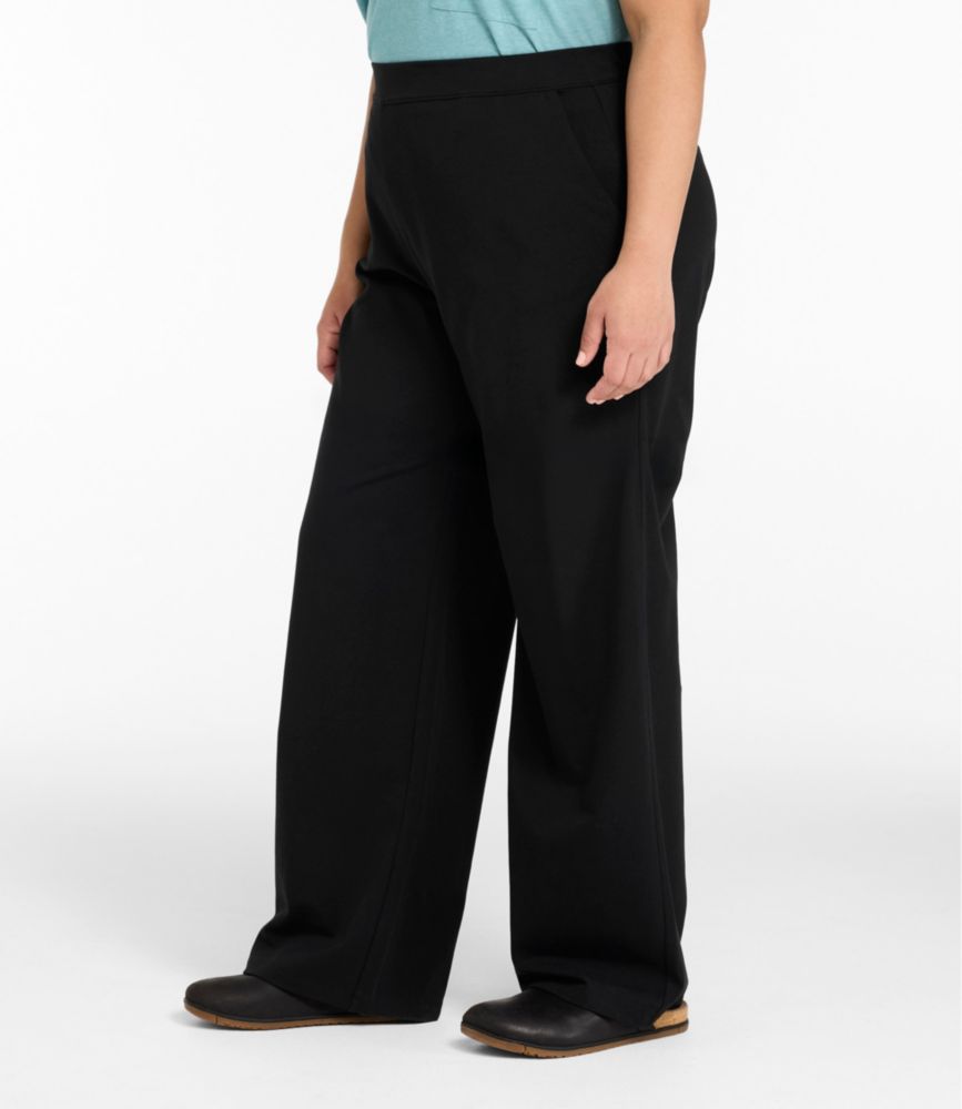 Women's Perfect Fit Pants, Wide Straight-Leg, Coffee Bean, small image number 4