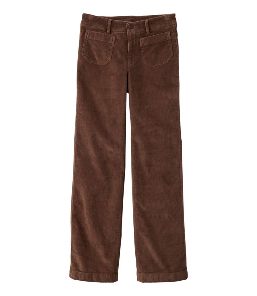 Women's 207 Vintage Corduroy Patch Pocket Pants, Mid-Rise Wide Straight-Leg