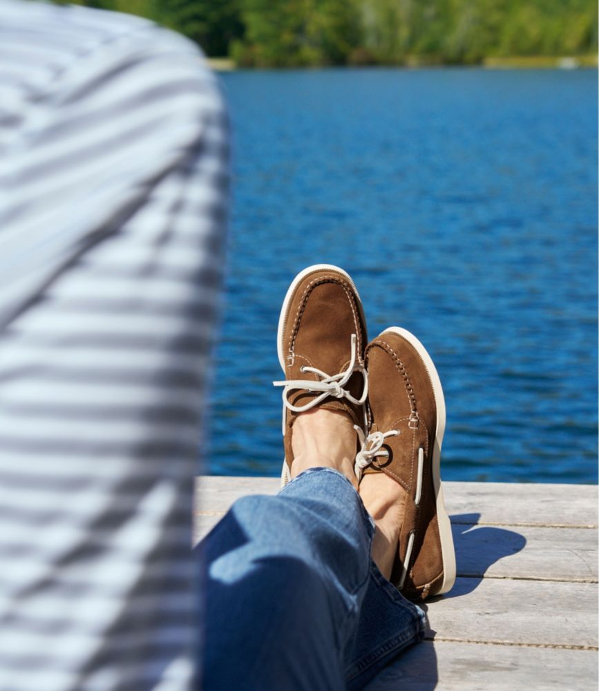 Women's Casco Bay Boat Mocs, Bone Nubuck, small image number 8