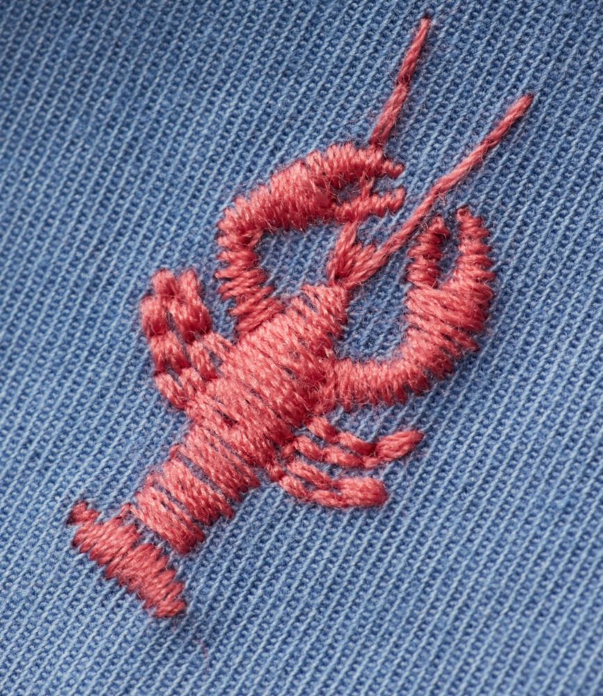 Women's Lakewashed Dock Shorts, Mid-Rise Embroidery, Deep Lake Lobster, small image number 4