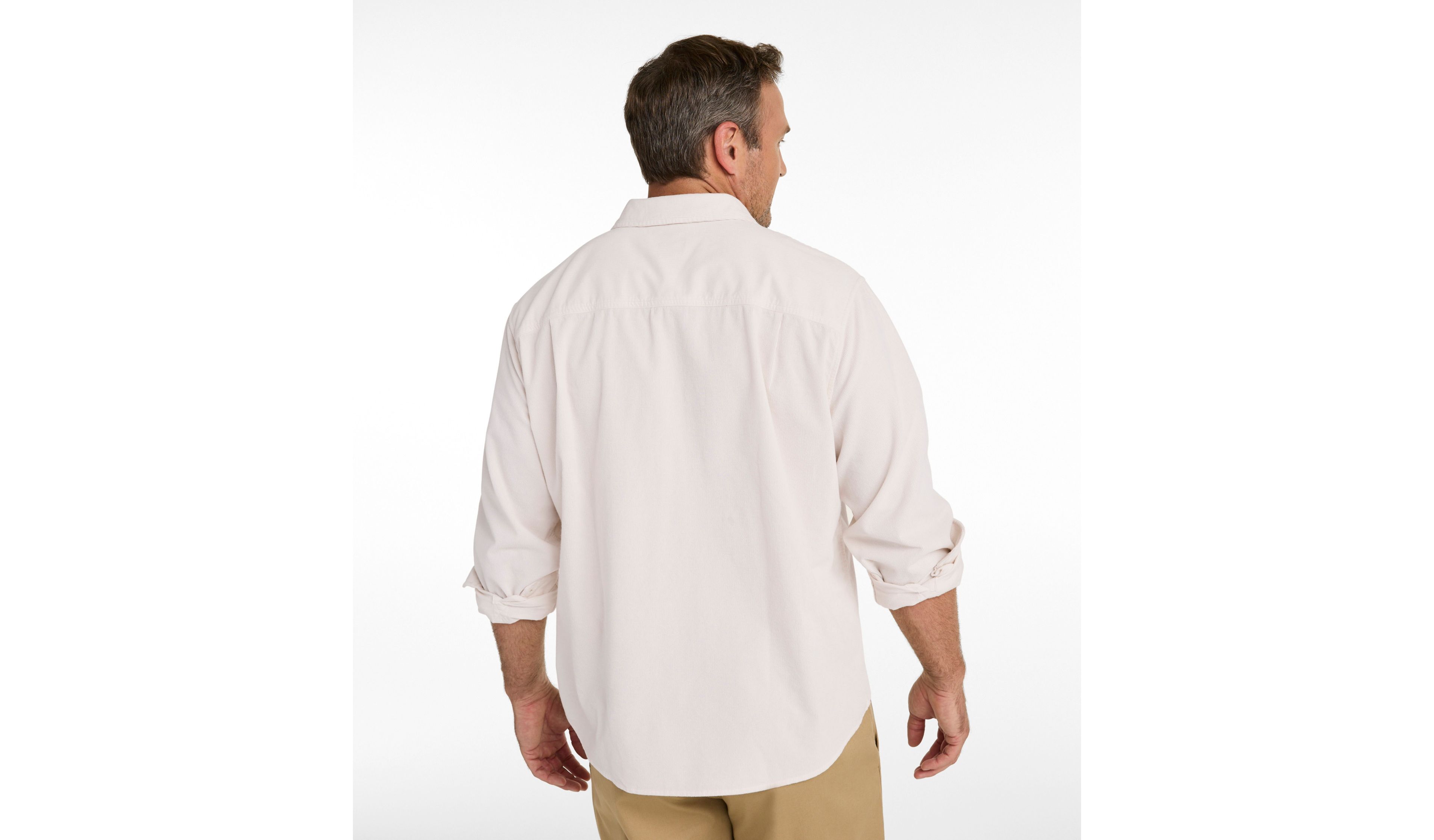 Men's Sunwashed Corduroy Shirt, Slightly Fitted