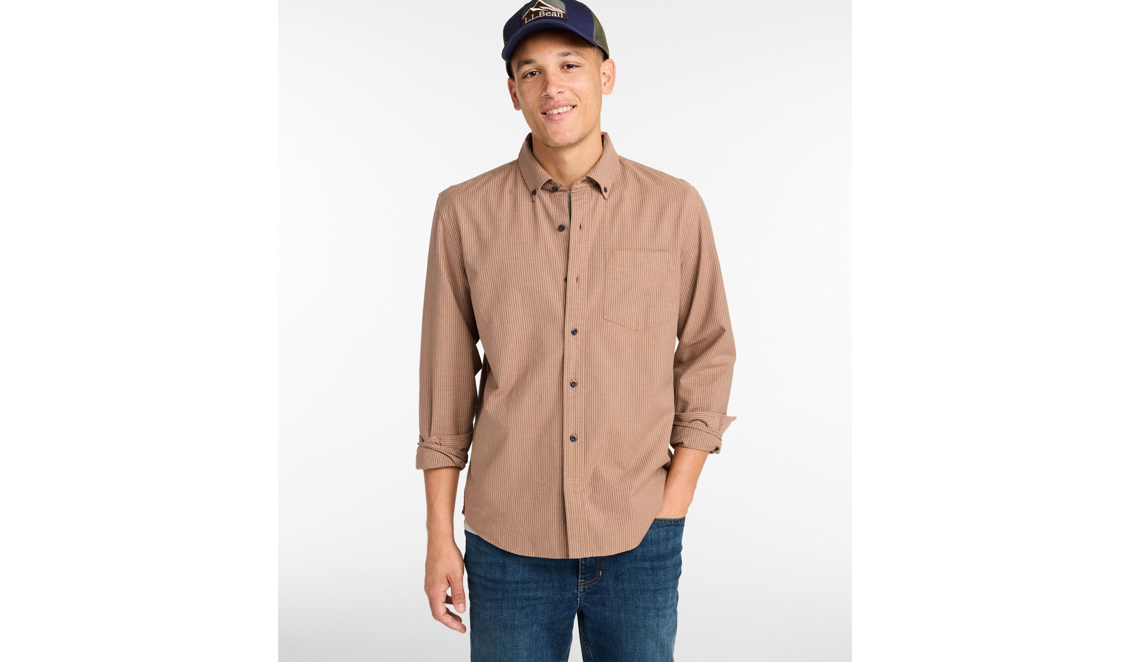 Men's Sunwashed Oxford Shirt, Slightly Fitted