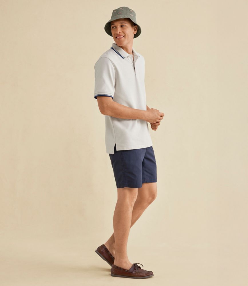 Men's Premium Double L&reg; Polo, Banded Short-Sleeve, Tipped, Deep Blue, small image number 7