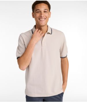 Men's Premium Double L® Polo, Banded Short-Sleeve, Tipped, New