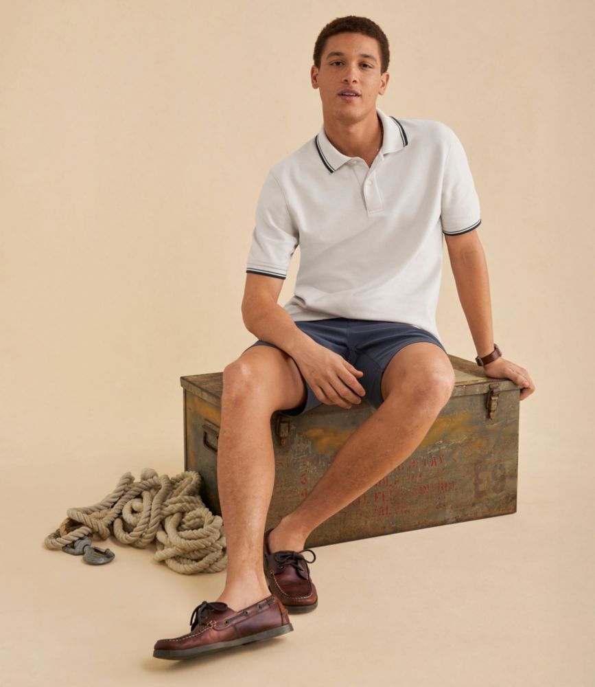 Men's Premium Double L® Polo, Banded Short-Sleeve, Tipped