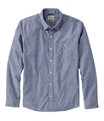Comfort Stretch Performance Chambray Long Sleeve Shirt Slightly Fitted Men's Regular, , small image number 0