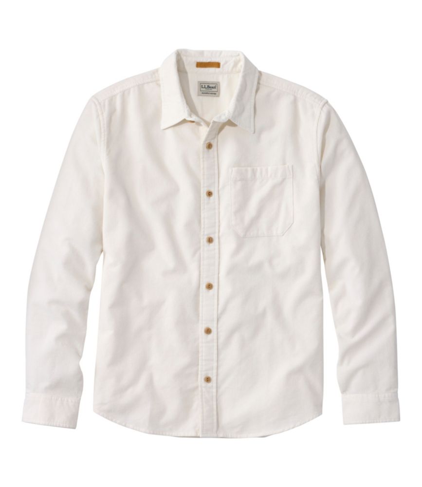 Men's Sunwashed Corduroy Shirt, Slightly Fitted Untucked Fit