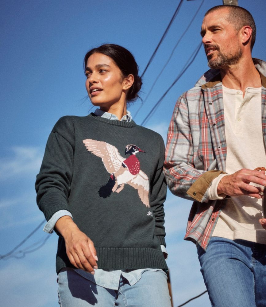 Women's The Original Double L® Sweater, Novelty Crewneck
