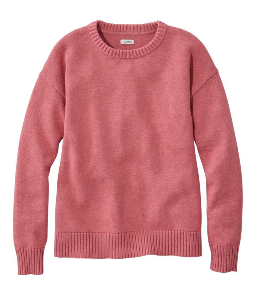 Women's The Original Double L&reg; Sweater, Crewneck, Sienna Brick Heather, small image number 1