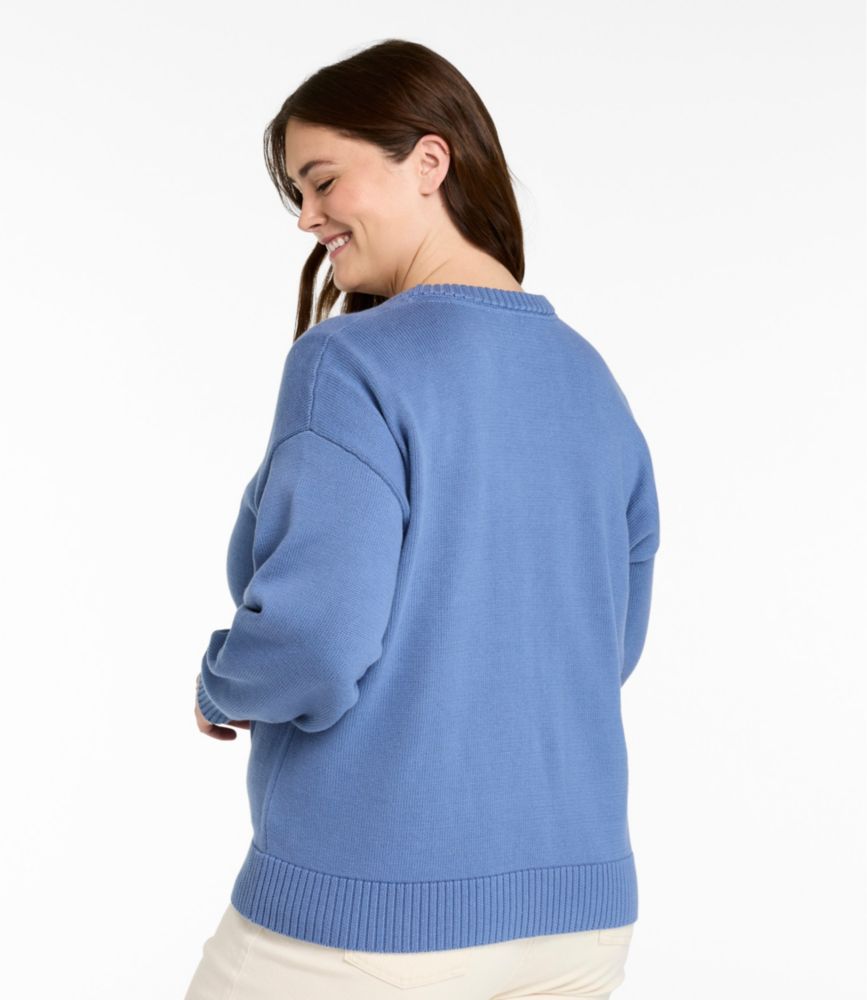 Women's The Original Double L&reg; Sweater, Novelty Crewneck, Deep Lake Lobster, small image number 3