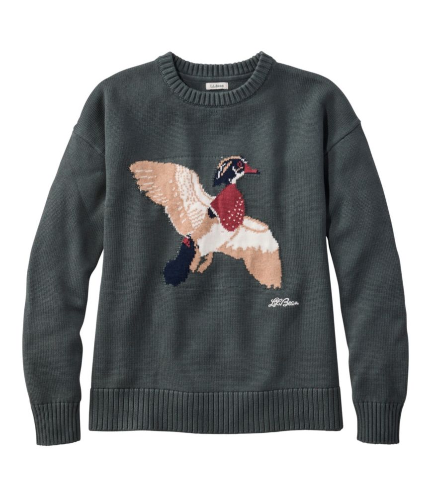 Women's The Original Double L® Sweater, Novelty Crewneck