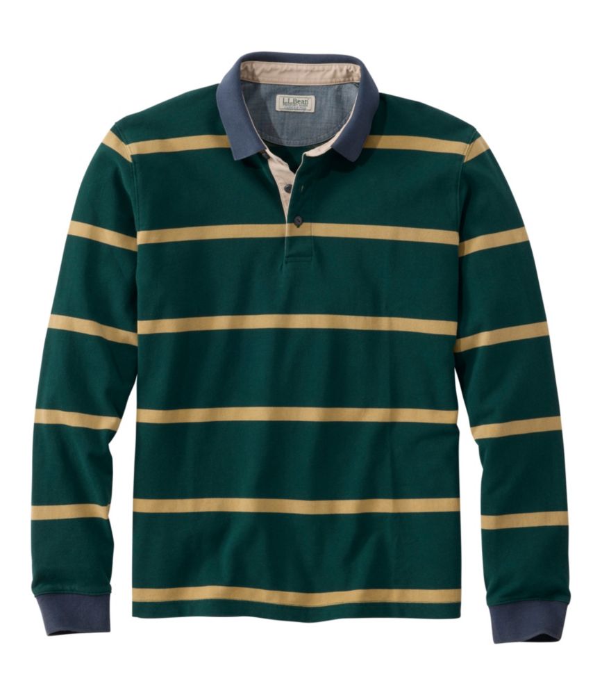 Men's Casco Bay Rugged Polo, Long-Sleeve, Stripe