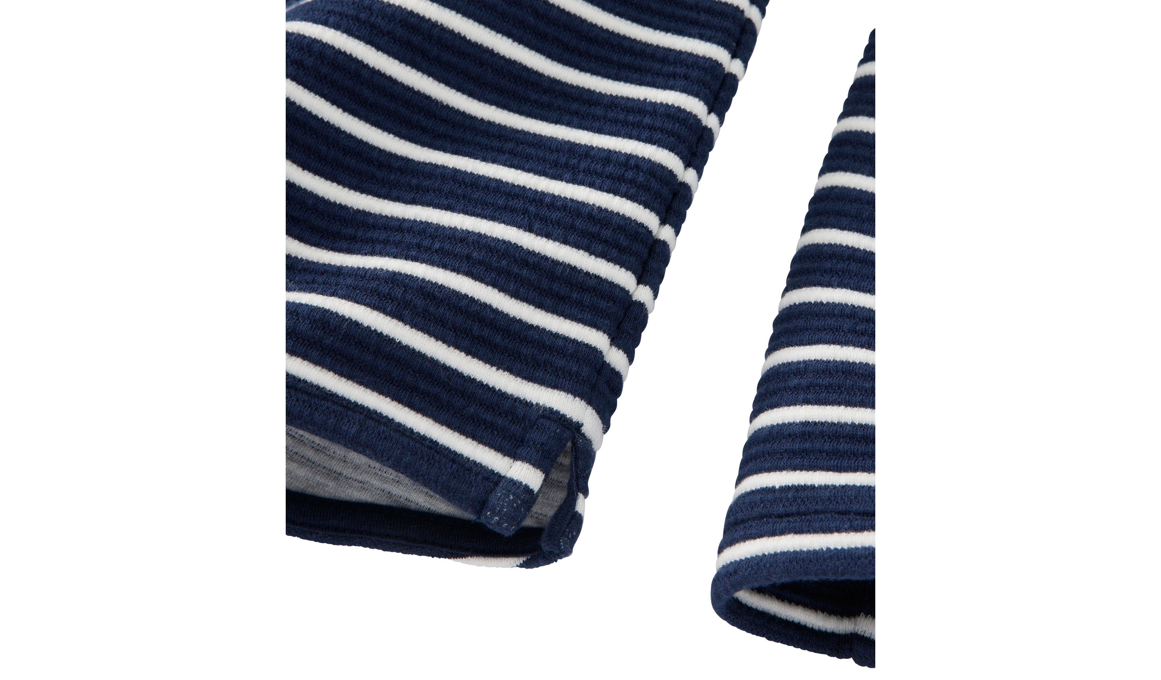 Women's Lakewashed Double-Knit Quarter-Snap, Stripe