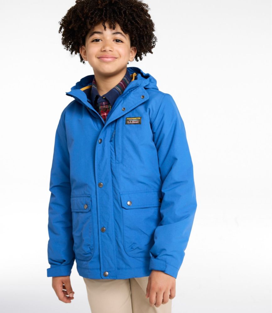 Kids' L.L.Bean Mountain Classic 3-in-1 Fleece Jacket, Deep Glacier Blue/Nautical Navy, small image number 3