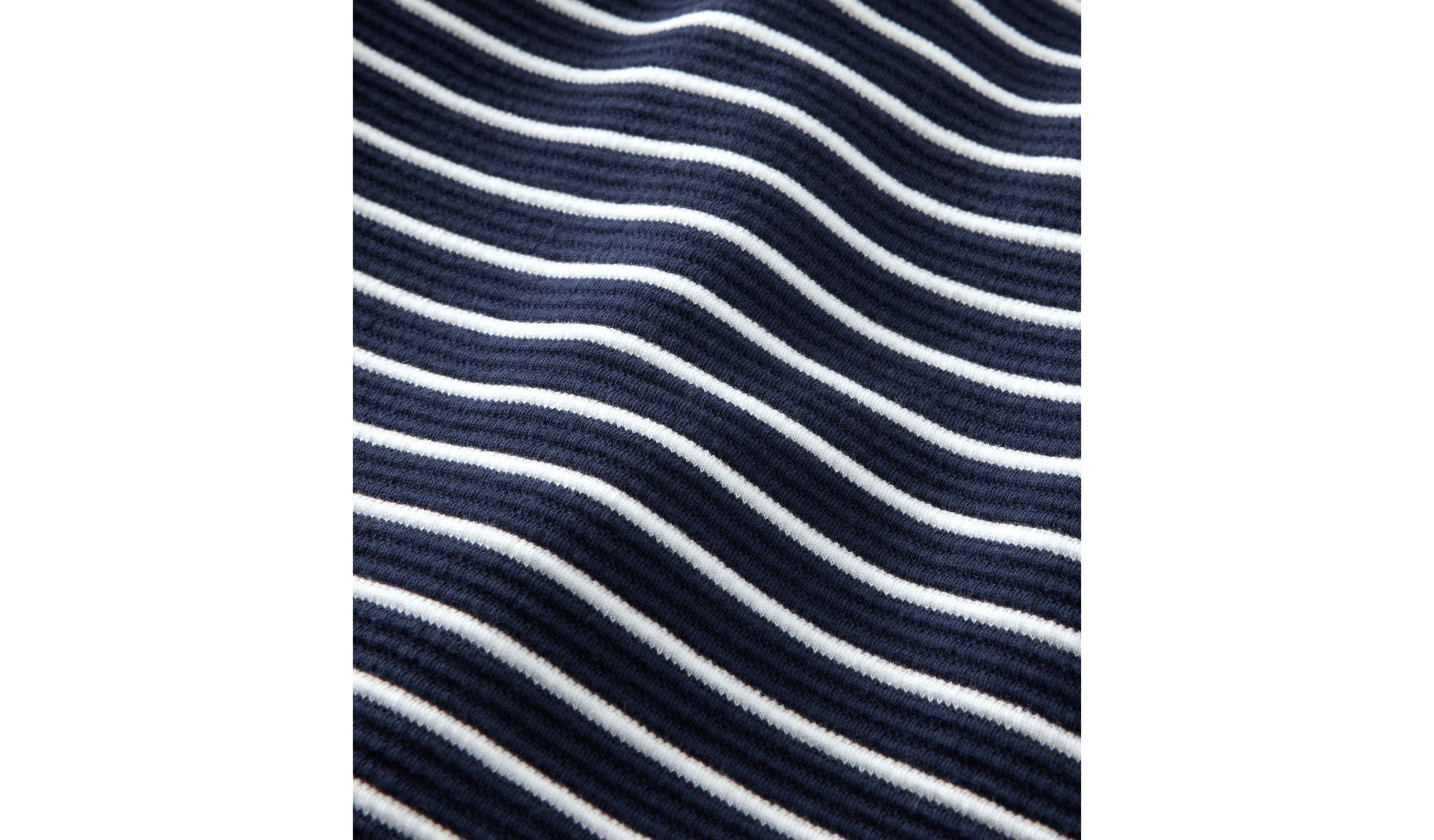 Women's Lakewashed Double-Knit Quarter-Snap, Stripe