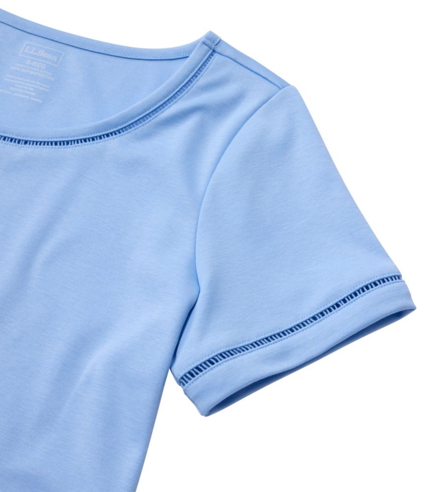 Women's Pima Cotton Tee, Short-Sleeve Jewelneck