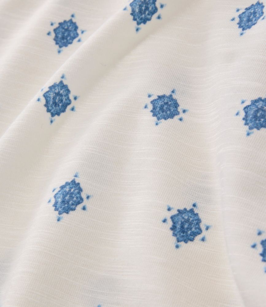 Women's Camden Hills Tee, Elbow-Sleeve Button-Front Shirt Print