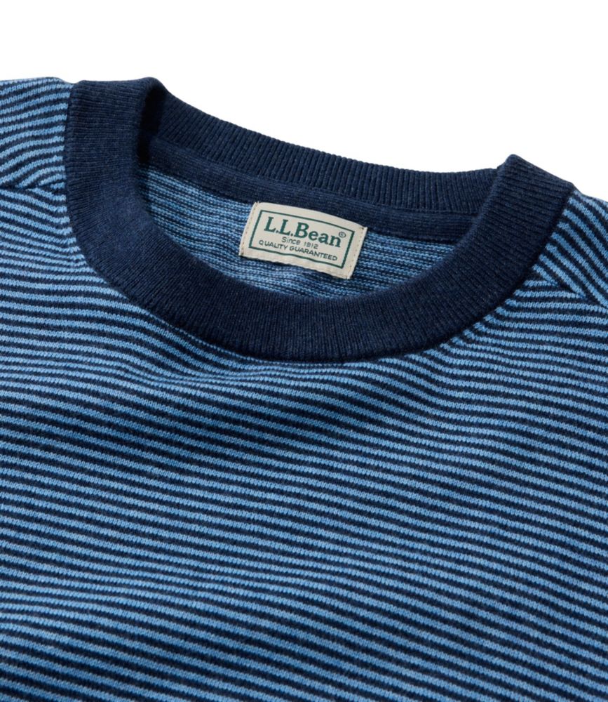 Men's All Seasons Cotton Blend Sweater, Crewneck, Stripe